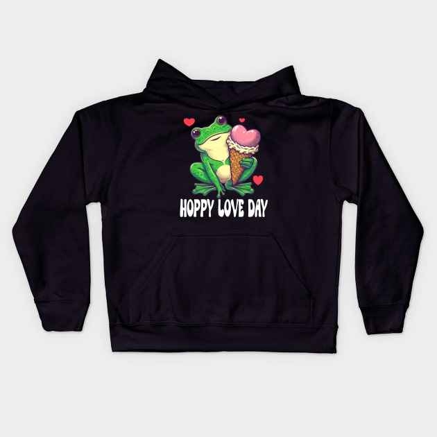 Frog Lover Kids Hoodie by Outrageous Flavors